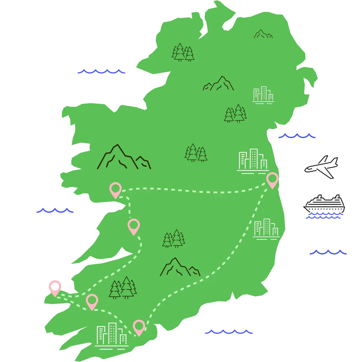 Angels Share Whiskey Map