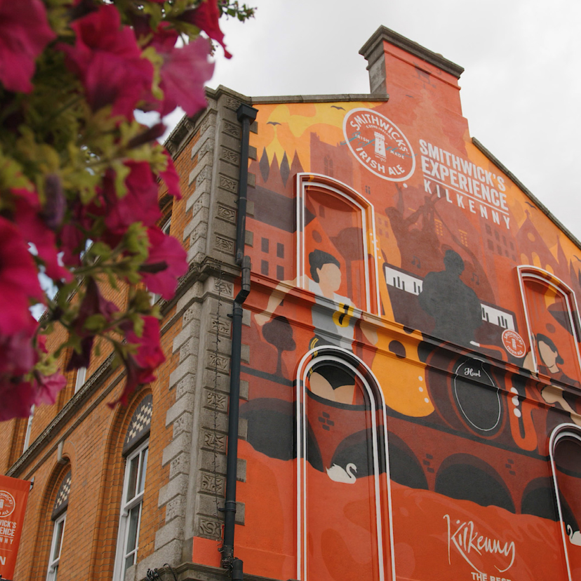 Smithwicks experience mural on side of building