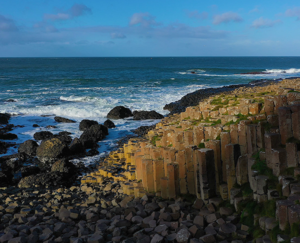 Giants causeway Hexagon stones
