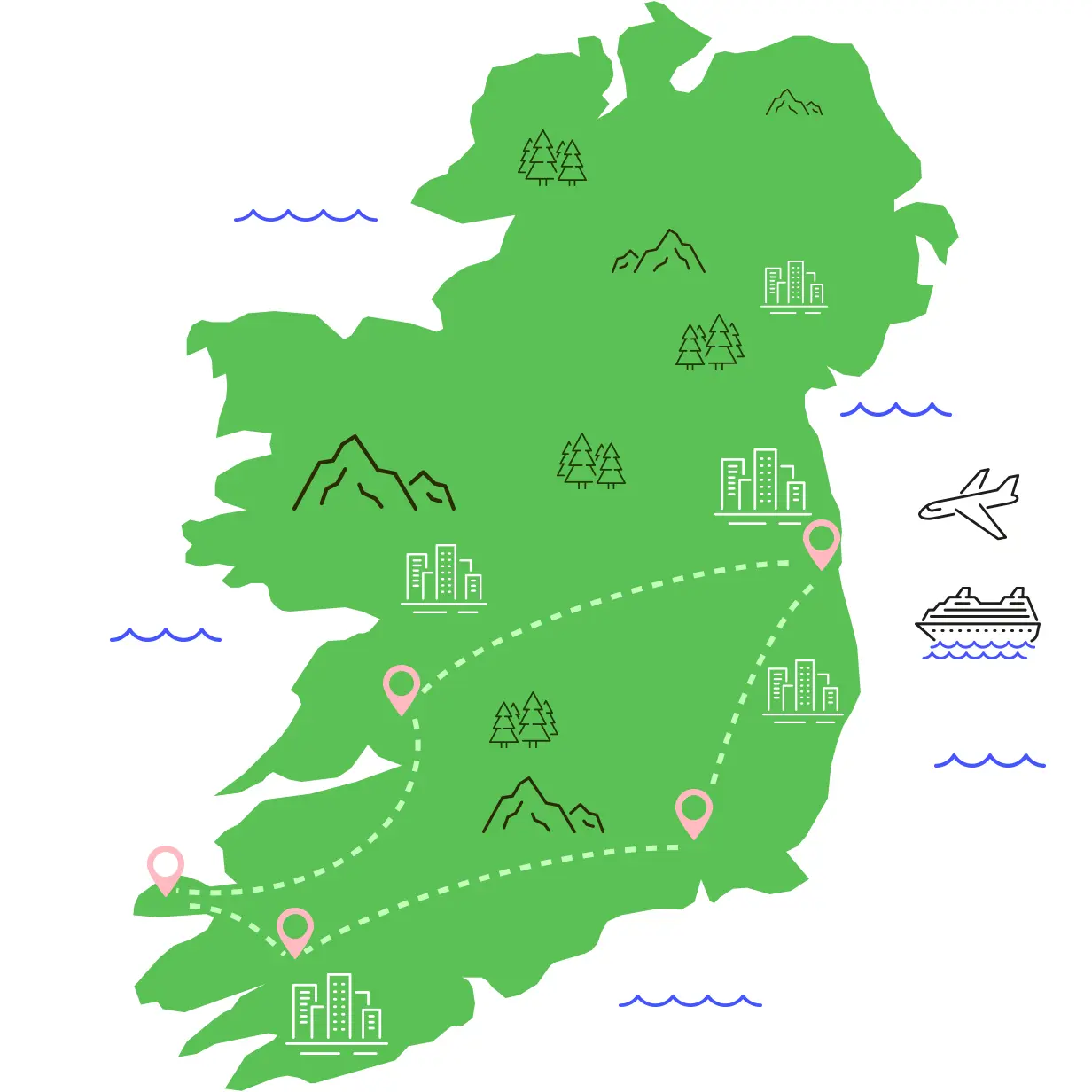 Wild Atlantic Way Map